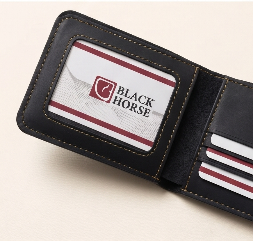 The Heritage Bifold — Black